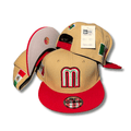 New Era 59FIFTY Mexico World Baseball Classic Hat Tan, Red