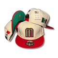 New Era 59FIFTY Mexico World Baseball Classic Hat Cream, Red