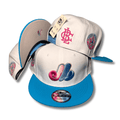 Montreal Expos White and Blue with Pink Accents and All-Star Patches Snapback Cap