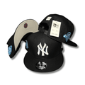 New York Yankees 9FIFTY with Light Blue Side Patches Black and Gray Snapback Cap