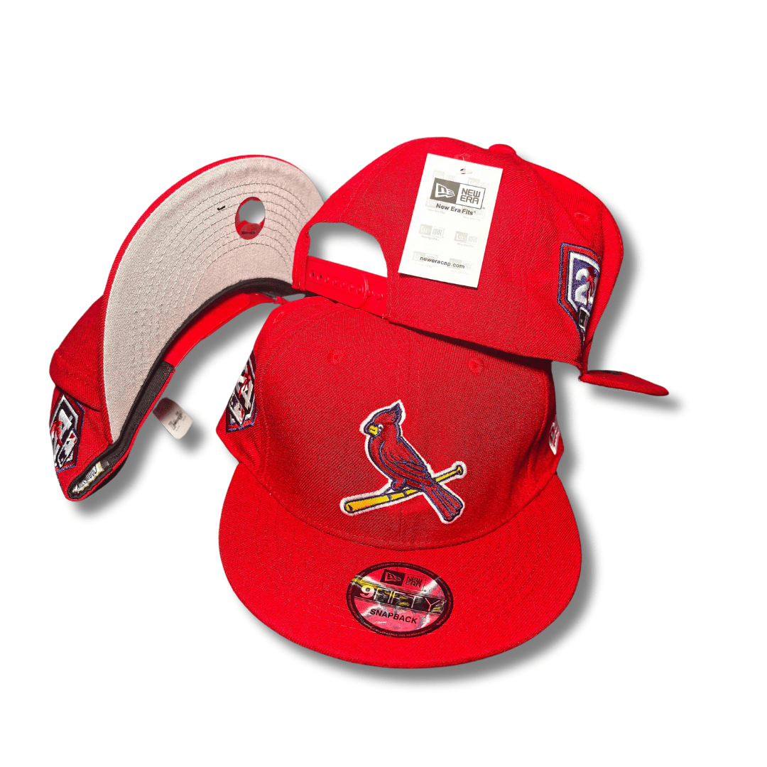 St Louis Cardinals Bird on Bat 2006 World Series Patch New Era Red 9FIFTY Adjustable Snapback Cap
