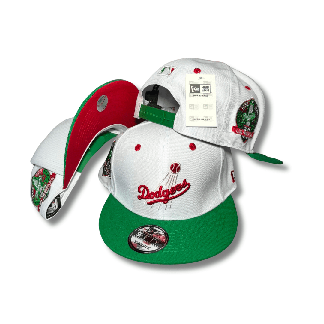 Men's Los Angeles Dodgers New Era White/Green 50th Anniversary in Los Angeles Watermelon Lolli 59FIFTY Cap