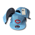 Cincinnati Reds New Era 9FIFTY Light Blue with Red Logo Snapback Cap