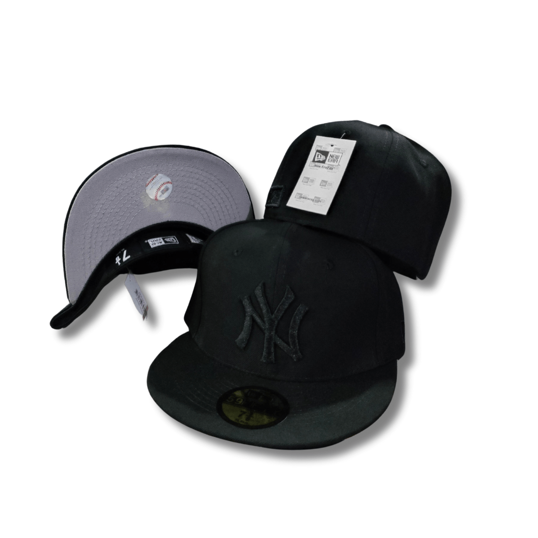 New York Yankees Blackout All Black with Tonal Logo Snapback Cap