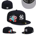 New York Yankees "Empire State Big Apple" Hat with Gray Undervisor - Navy Blue