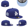 Los Angeles Dodgers 2020 World Series Fitted Hat with Light Blue Underbrim - Royal Blue