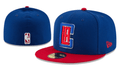 Los Angeles Clippers NBA Snapback Cap with Embroidered LA Logo and Red Brim - Blue