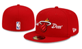 Miami Heat Just Don NBA Snapback Cap with Embroidered Logo - Red