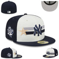 New York Yankees All-Star Game Fitted Cap - Navy and White with Gold Star Embroidery