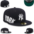 New York Yankees Cap - Bold Embroidered Black with White Accents