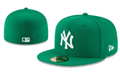 New York Yankees 59FIFTY Hat with White Logo - Green