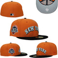 New York Mets 50th Anniversary 59FIFTY Hat - Orange and Black