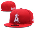 Los Angeles Angels Red Fitted Cap - Classic MLB Hat with White Embroidered Logo