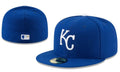 Kansas City Royals Royal Blue Fitted Cap - MLB Hat with Embroidered