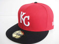 Kansas City Royals Red and Black Fitted Cap - Embroidered Team Logo