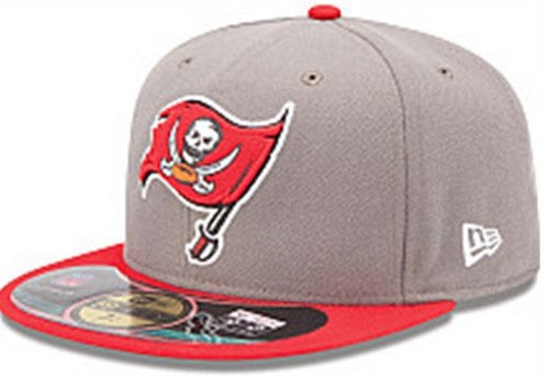 Tampa Bay Buccaneers Snapback Hat with Embroidered Team Logo - Gray and Red