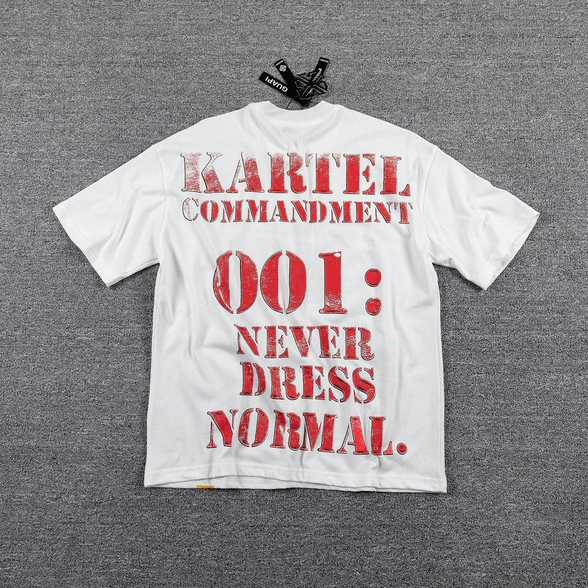 GUAPI Kartel Commandment Graphic T-Shirt — back