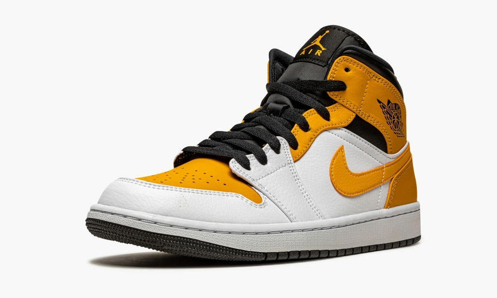 Jordan 1 Mid University Gold Sneakers