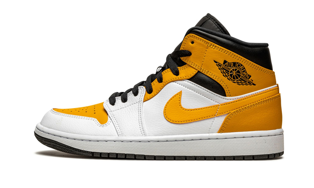 Jordan 1 Mid University Gold Sneakers