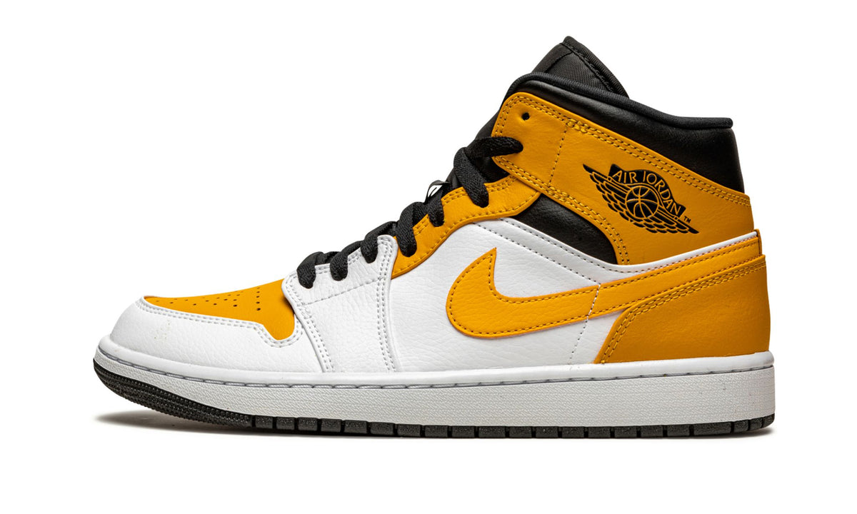 Jordan 1 Mid University Gold Sneakers