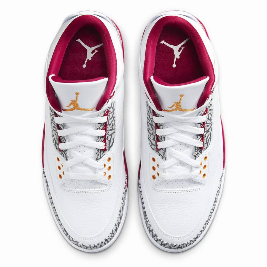 Jordan 3 Retro Cardinal Red Sneakers