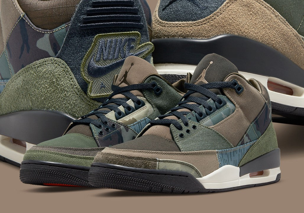 Jordan 3 Retro Patchwork Camo Sneakers