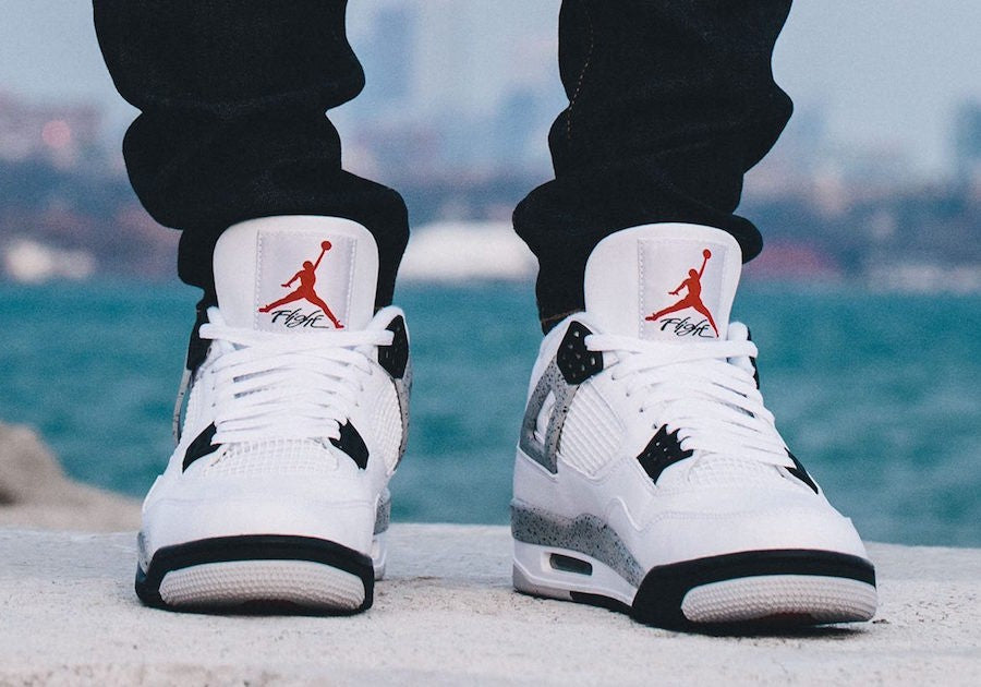 Jordan 4 Retro Golf White Cement Sneakers