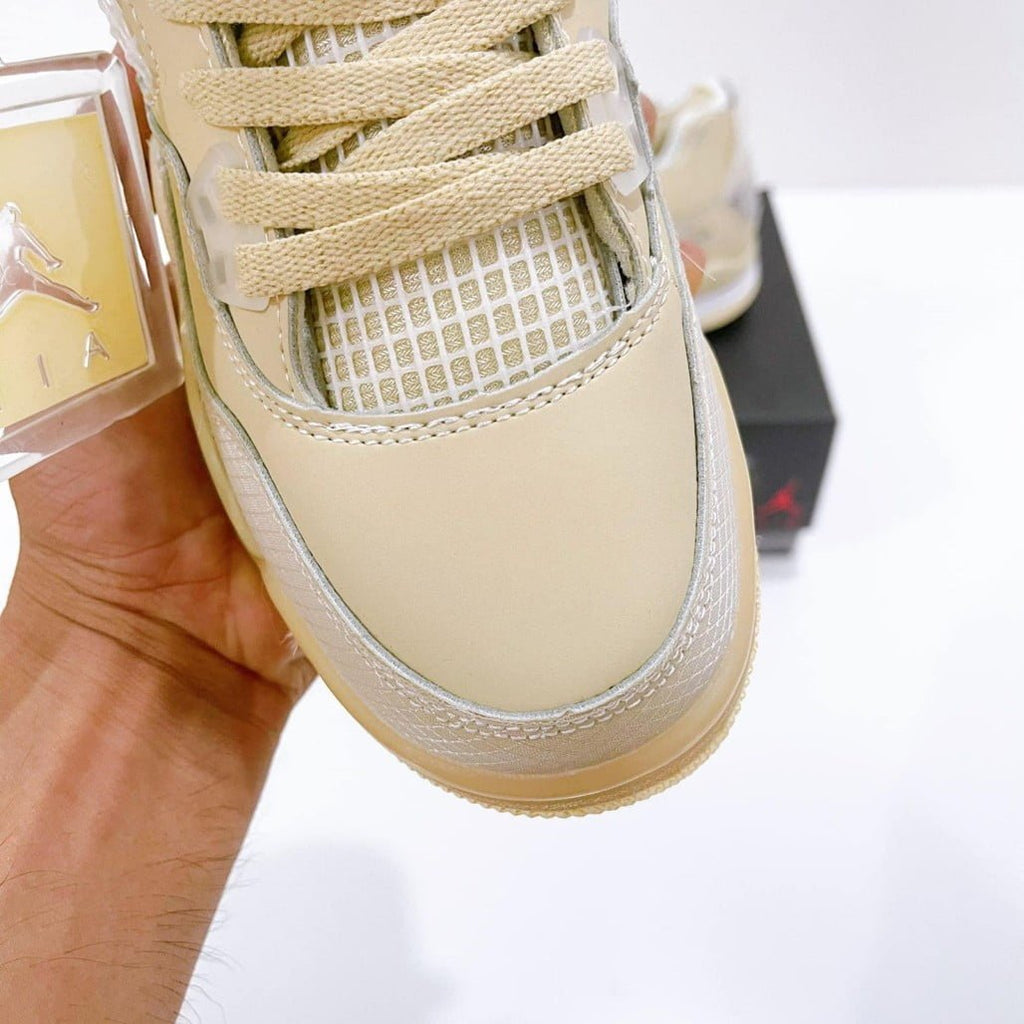 Jordan 4 Retro Off-White Sail (Women's) Sneakers