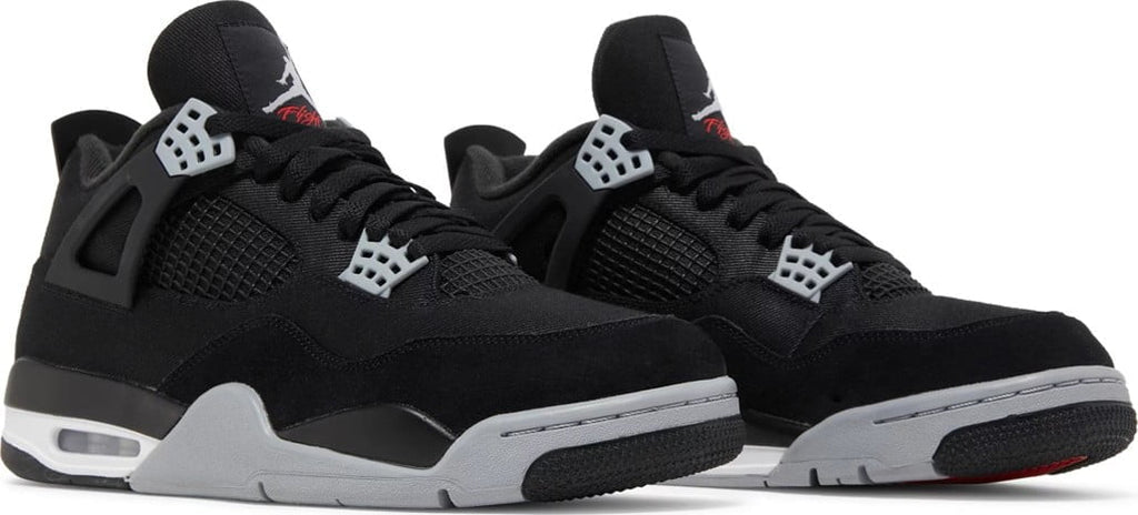 Jordan 4 Retro SE Black Canvas Sneakers