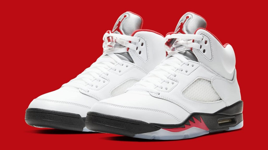 Jordan 5 Retro Fire Red Silver Tongue (2020) Sneakers