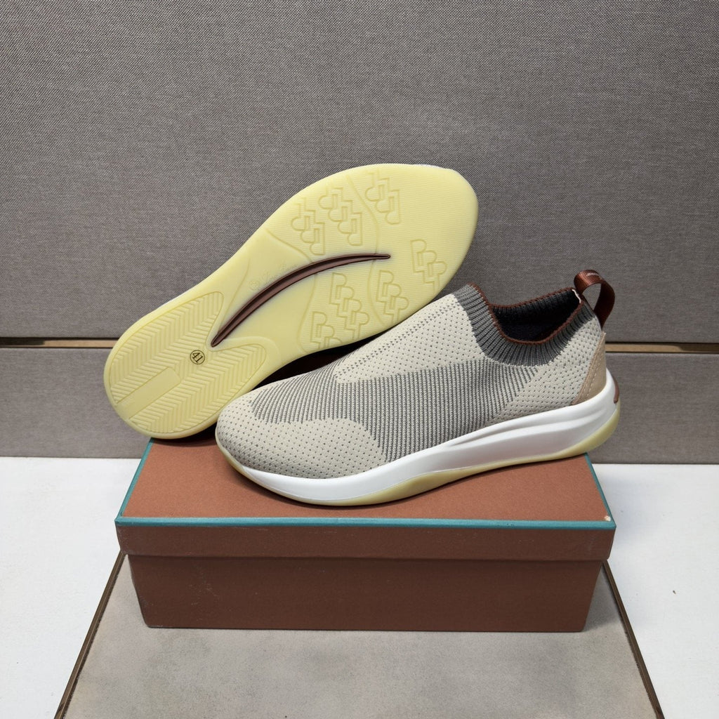Men’s Knit-Look Slip-On Sneakers — side