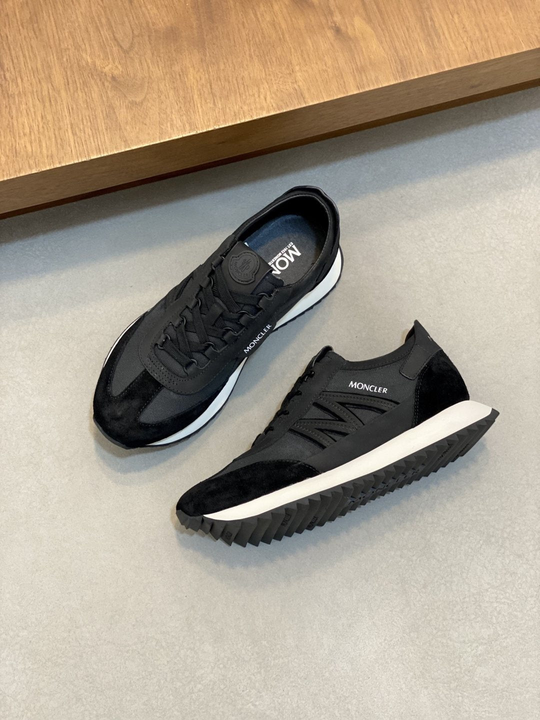 Moncler Men's Low-Top Mesh Sneakers — front