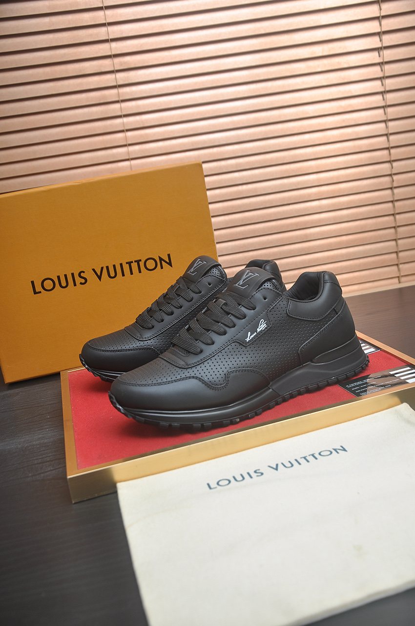 Louis Vuitton Dark Gray Low-Top Sneakers — front