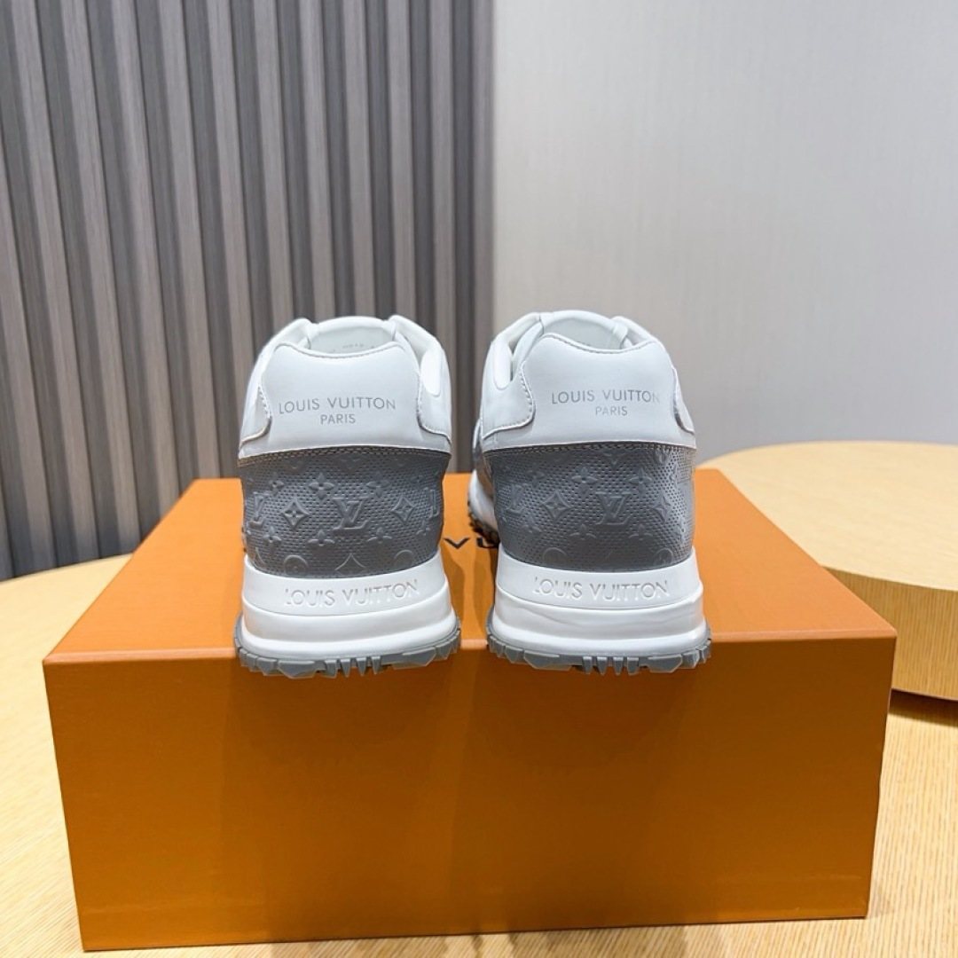 Louis Vuitton White Low-Top Sneakers — back